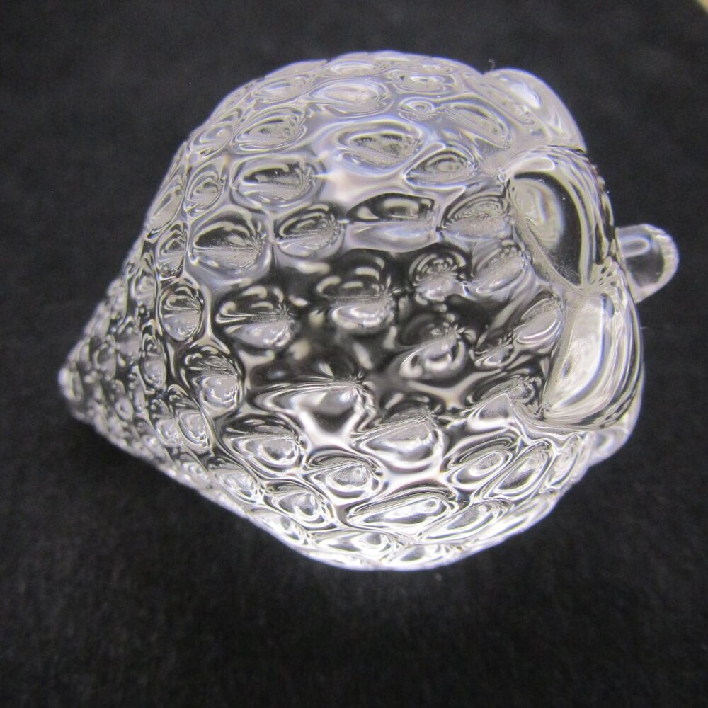 Signed Crystal Glass Strawberry